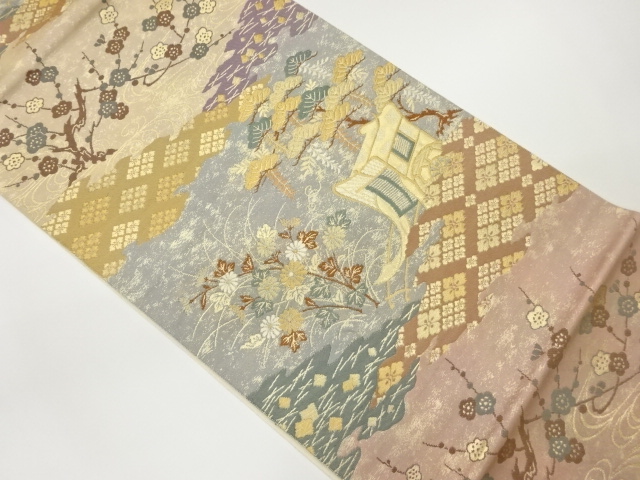 JAPANESE FUKURO OBI / WOVEN KIKU